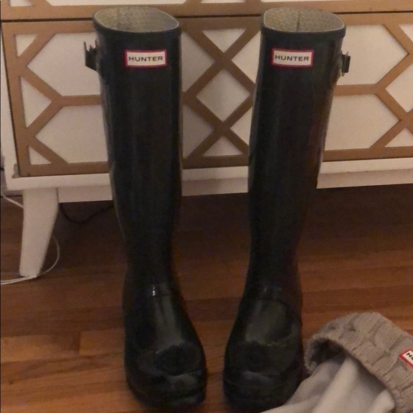 Hunter Gloss Boots & socks - Picture 7 of 7